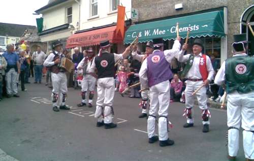 Tinners' Morris dancing at Chagford