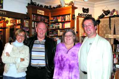 Michael Jecks with Deborah Sloan, Quintin Jardine, and Kate Mattes