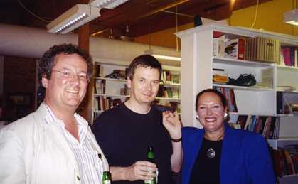 Michael Jecks with Ian Rankin and Kim McArthur